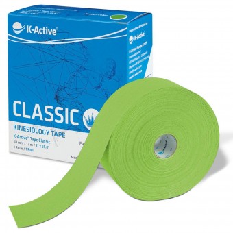 K-Active Tape Classic Green 5cmx17m (žalia)